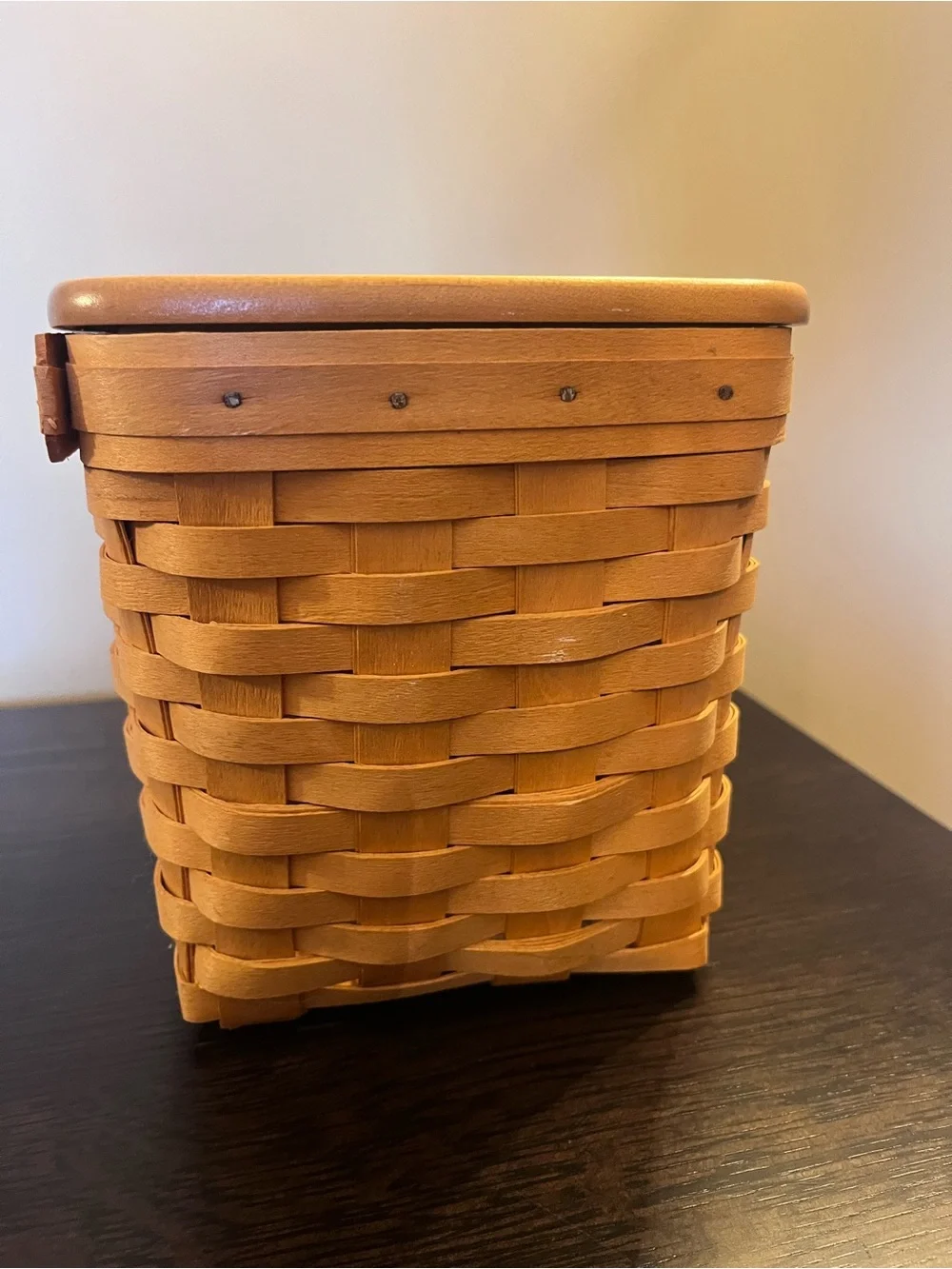 Vintage 2000 Longaberger Tall Boutique Tissue Basket Lid Insert Paper
